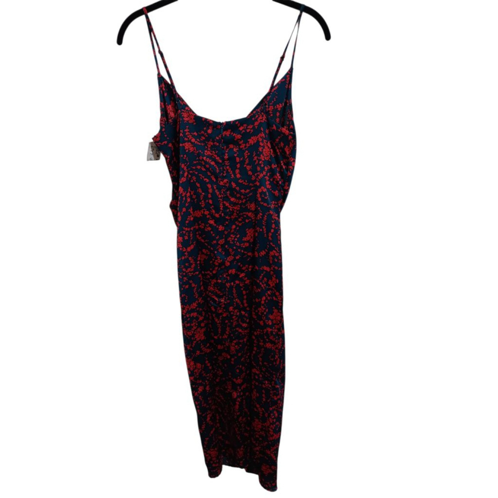 re:named Blue Aden Navy & Red Floral Slip Dress with Adjustable Straps - Picture 11 of 15